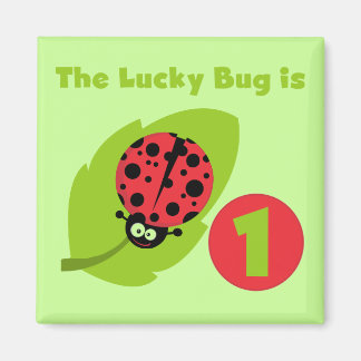 Lucky Kryp 1:a födelsedagen T-shirts och presenter Magnet
