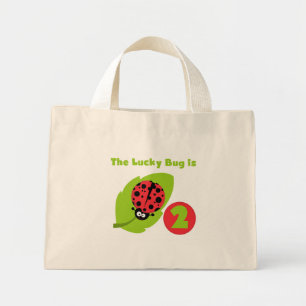 Lucky Kryp 2:a födelsedagen T-shirts och presenter Mini Tygkasse