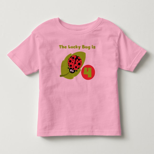 Lucky Kryp 4e födelsedagen T-shirts och presenter (Framsida)