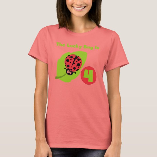 Lucky Kryp 4e födelsedagen T-shirts och presenter (Framsida)