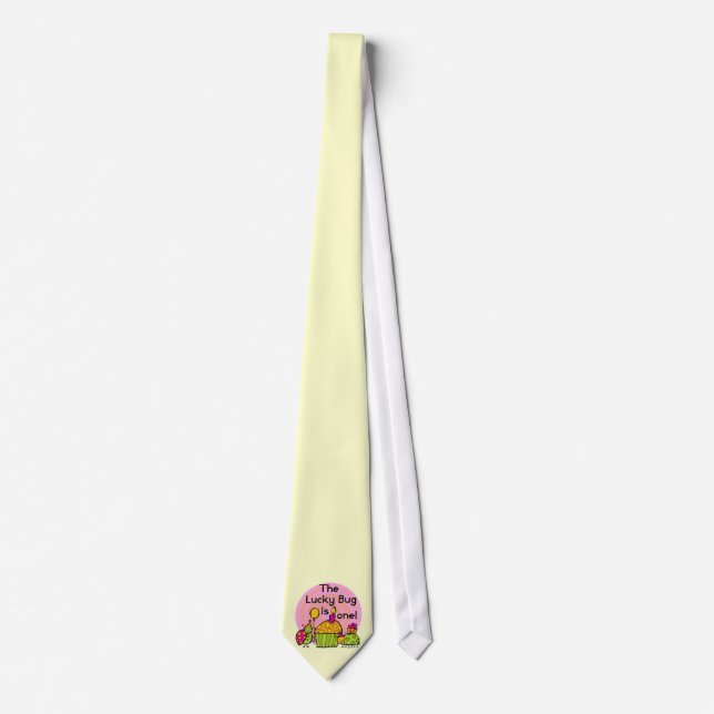 Lucky Kryp Cupkaka 1:a födelsedagen Tshirts och Gi Slips (Framsida)