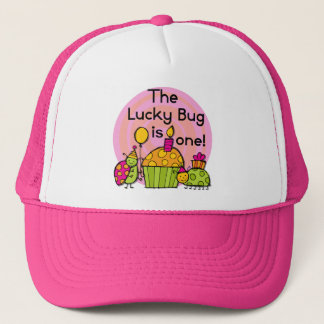 Lucky Kryp Cupkaka 1:a födelsedagen Tshirts och Gi Truckerkeps