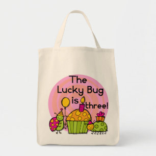 Lucky Kryp Cupkaka, 3:e födelsedagen Tshirts och G Tygkasse