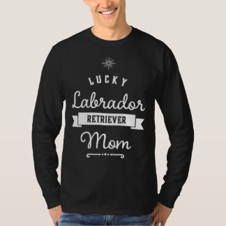 Lucky Labrador Retriever Mamma för Proud Mamas T Shirt