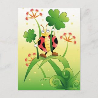 Lucky Ladybird Vykort