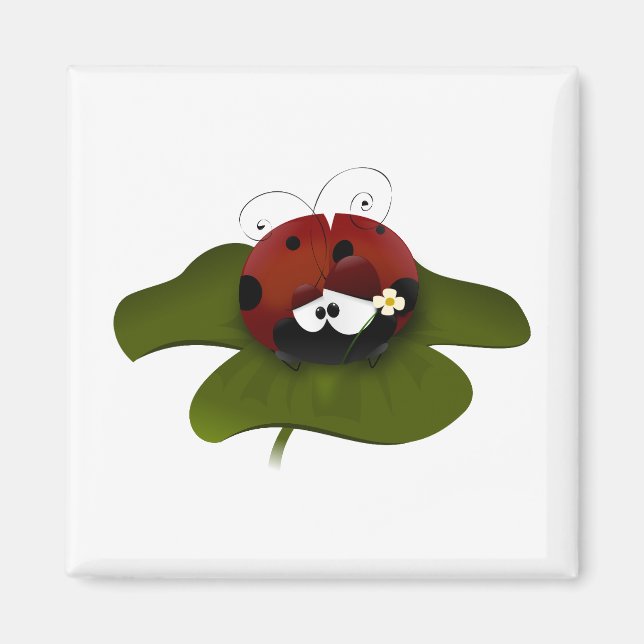 Lucky Ladybug Magnet (Framsidan)