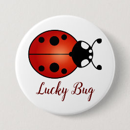 Lucky Ladybug Red Orange Black Ladybird Lucky Kryp Knapp