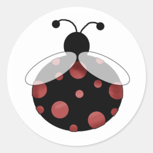 Lucky Ladybug Runt Klistermärke