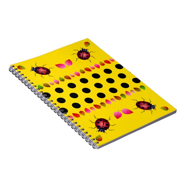 Lucky Ladybug's Notebook Anteckningsbok (Högra Sidan)