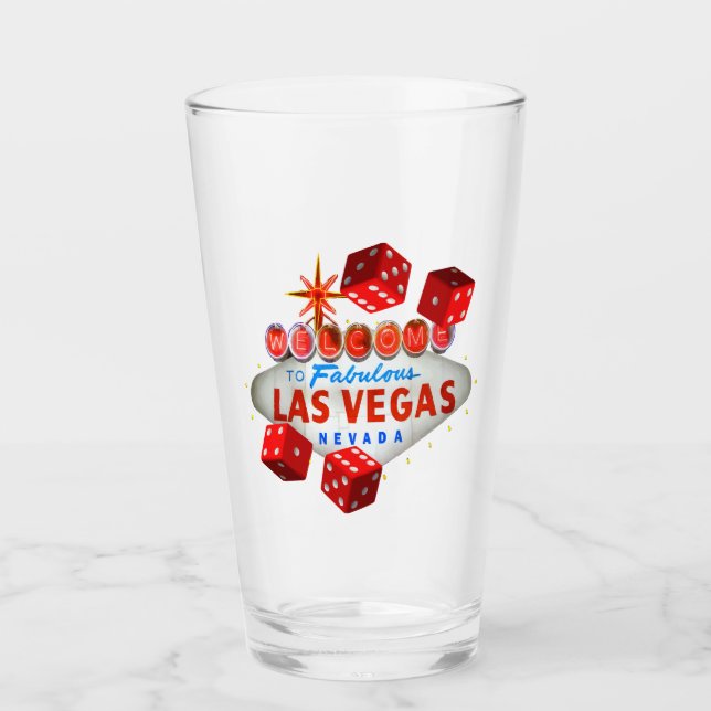 Lucky Las Vegas-glas Glaskopp (Framsida)