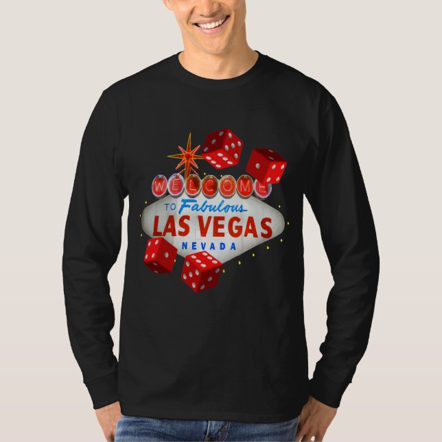 Lucky Las Vegas Långärmad T-shirt (Framsida)