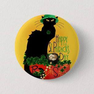 Lucky Le Chatta Noir St. Patrick's Day Knapp