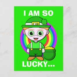 Lucky Leprechaun Anpassningsbar Saint patrick's da Vykort