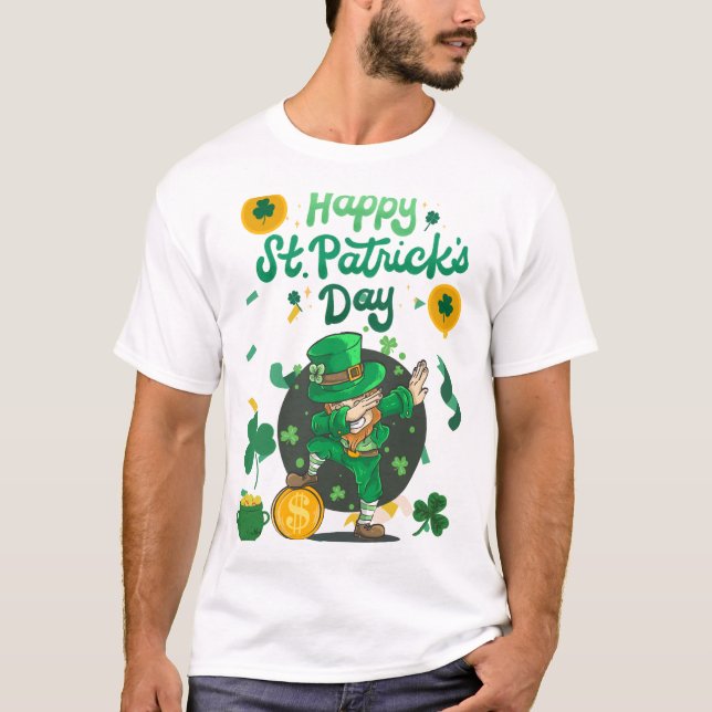 "Lucky Leprechaun Bow - St. Patrick's Day Tee" T Shirt (Framsida)