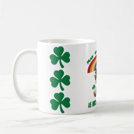Lucky Leprechaun Cat & Rainbow Kaffemugg