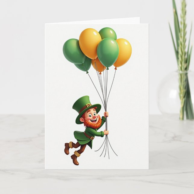 Lucky Leprechaun Fun Time Card Kort (Framsida)