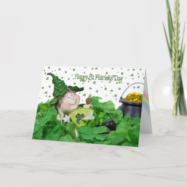 Lucky Leprechaun Kort (Framsida)