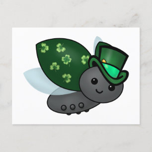 Lucky Leprechaun Ladybug Vykort