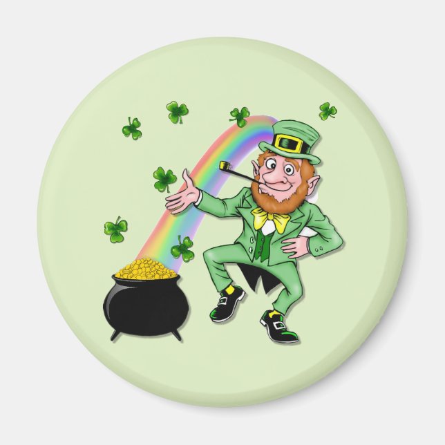 Lucky Leprechaun Magnet (Framsidan)