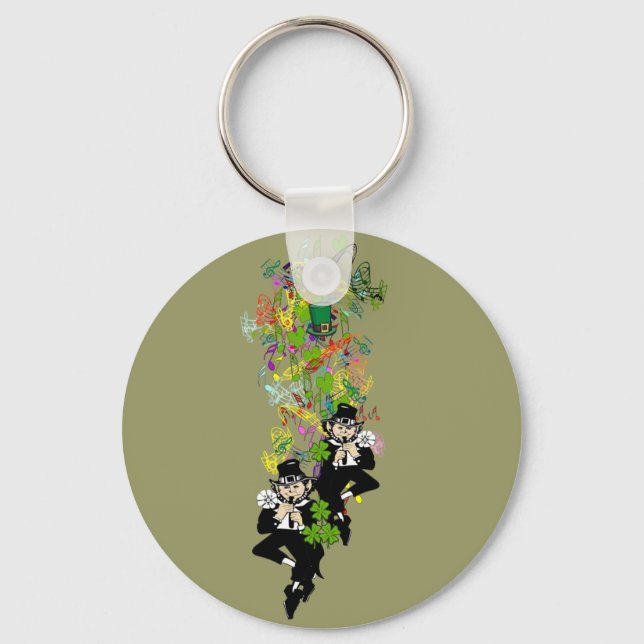 Lucky Leprechaun Nyckelring (Framsida)