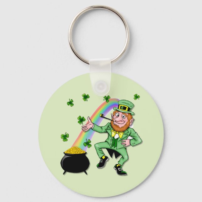 Lucky Leprechaun Nyckelring (Framsida)