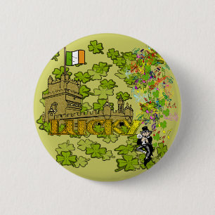 Lucky Leprechaun och Hans Irish Castle Knapp