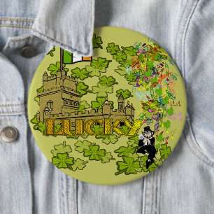Lucky Leprechaun och Hans Irish Castle Knapp