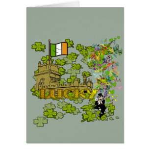 Lucky Leprechaun och Hans Irish Castle OBS Kort