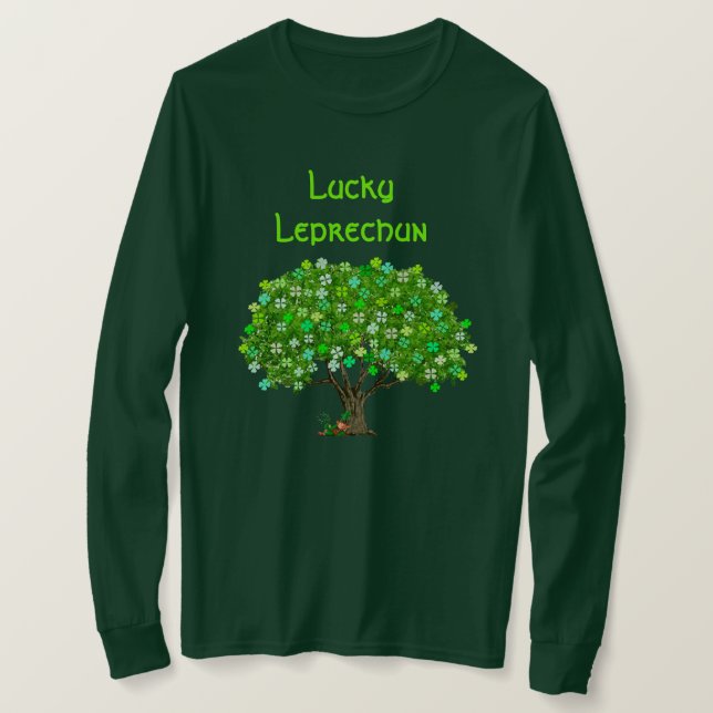 Lucky Leprechaun T-Shirt (Design framsida)