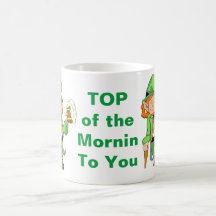 Lucky Leprechaun Top of the Mornin Coffee Mugg