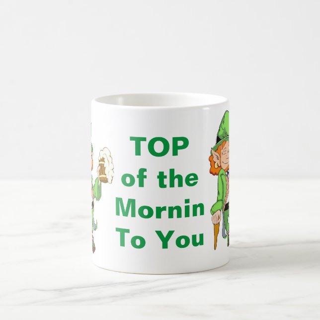 Lucky Leprechaun Top of the Mornin Coffee Mugg (Center)