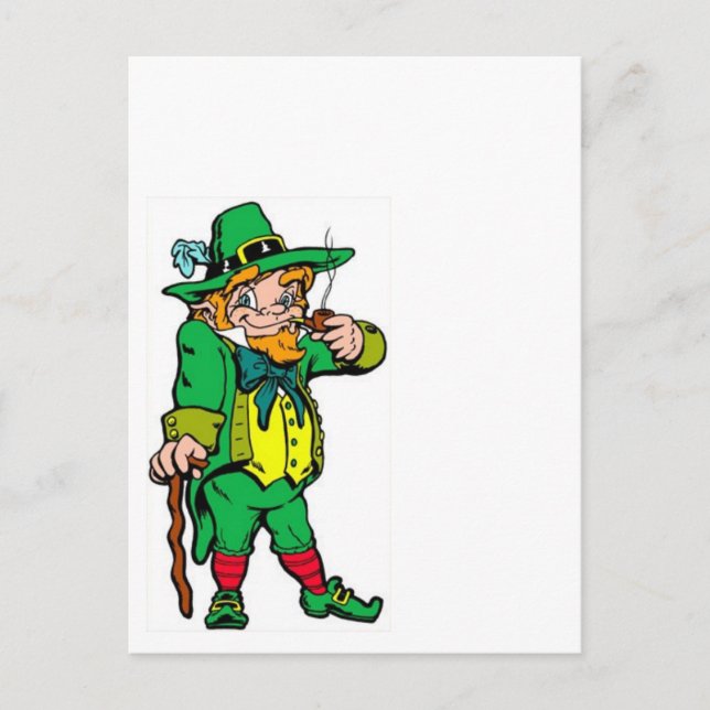 Lucky Leprechaun Vykort (Framsida)