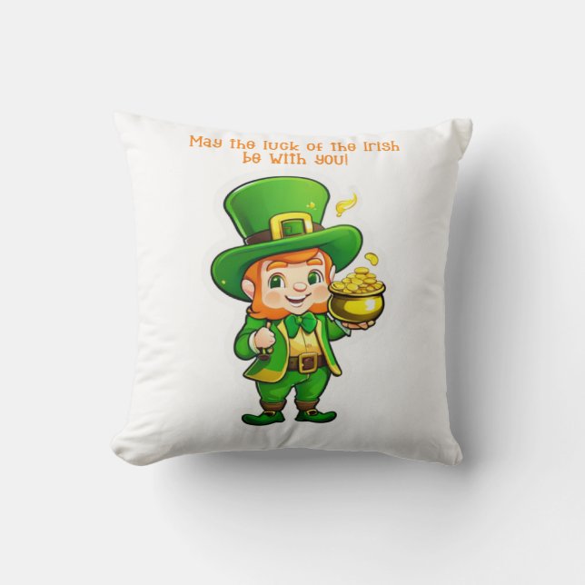 Lucky Leprechaun's Treasure Kudde (Framsida)