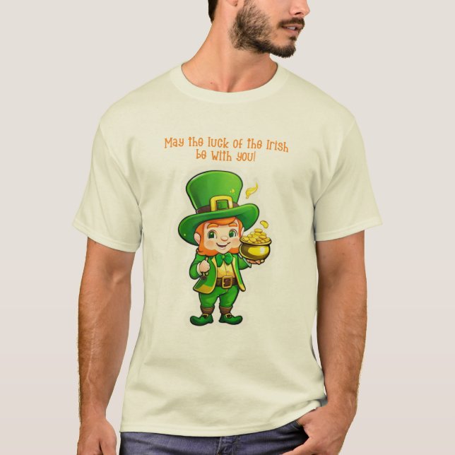 Lucky Leprechaun's Treasure T Shirt (Framsida)