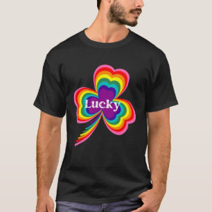 Lucky Leprechaunss Rainbow Pride Saint patrick s D T Shirt