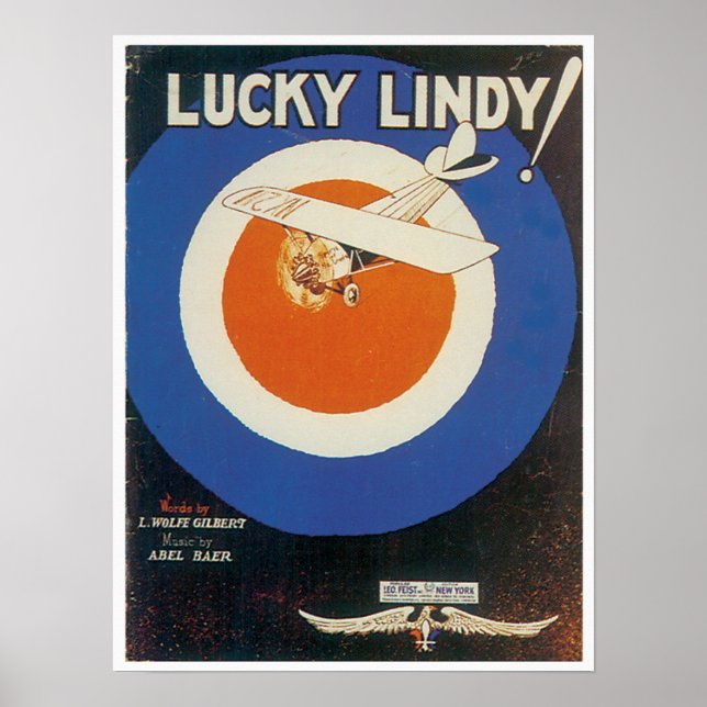 Lucky Lindy Poster (Framsidan)