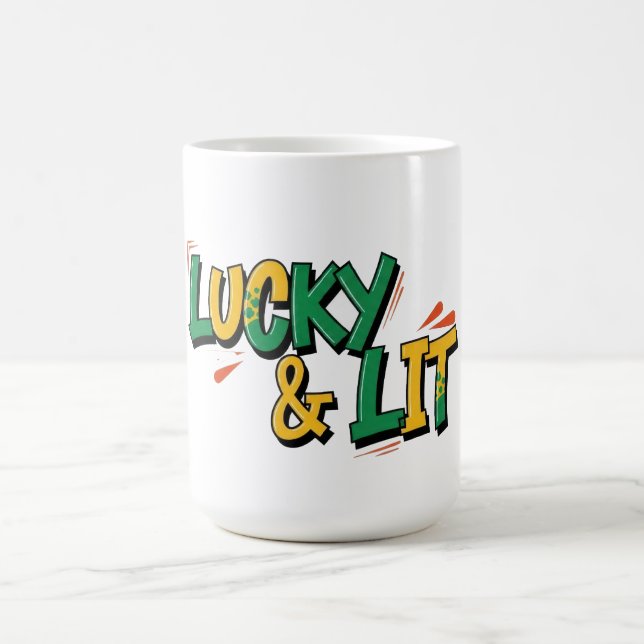 Lucky & Lit St. Patrick's Day Kaffemugg (Center)