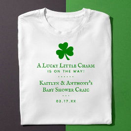 Lucky Little Charm St. Patrick Day Baby Shower T Shirt