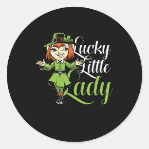 Lucky Little Dam St patricks day Gift Runt Klistermärke