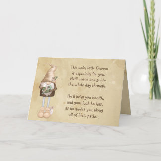 Lucky Little Gnome Bra Health Tur Roligt Kort