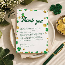 Lucky Little One – St. Patrick’s Day Baby Shower Tack Kort