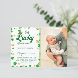 Lucky Little One - St. Patrick's Day Baby Shower Inbjudningar