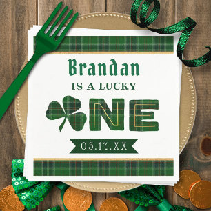 Lucky Little Shamrock 1st Birthday Party Pappersservett