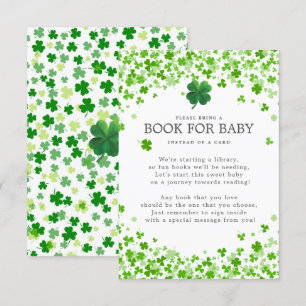 Lucky Little Shamrock Baby Shower Bok för Baby en Tilläggskort