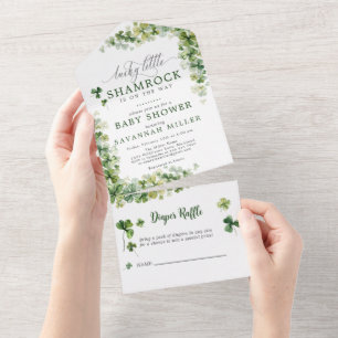Lucky Little Shamrock Baby Shower Raffle