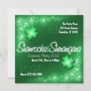 Lucky Ljus - Shamrocks & Shenanigans Investigation Inbjudningar