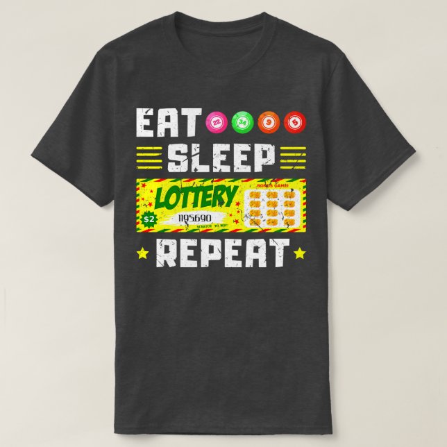 Lucky Lottery Biljett Lotto T Shirt (Design framsida)
