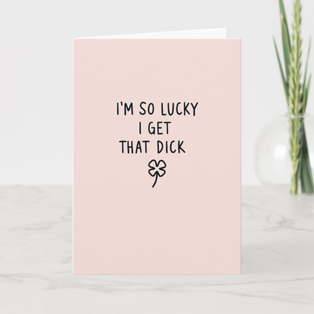 Lucky Love Appreciation Card Kort (Framsida)