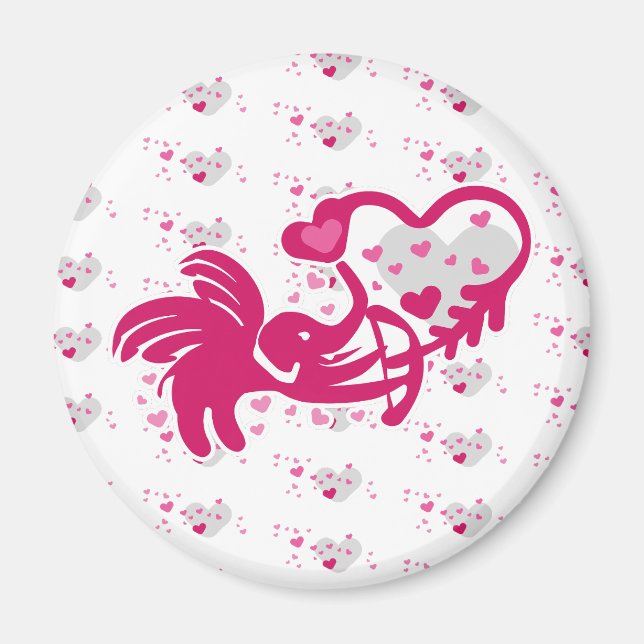 LUCKY LOVE ELEPHANT CUPID ELEPHANT BY MASANSER MAGNET (Framsidan)