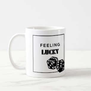 Lucky, Lucky Girl, Luckiest Girl, Black Kaffemugg